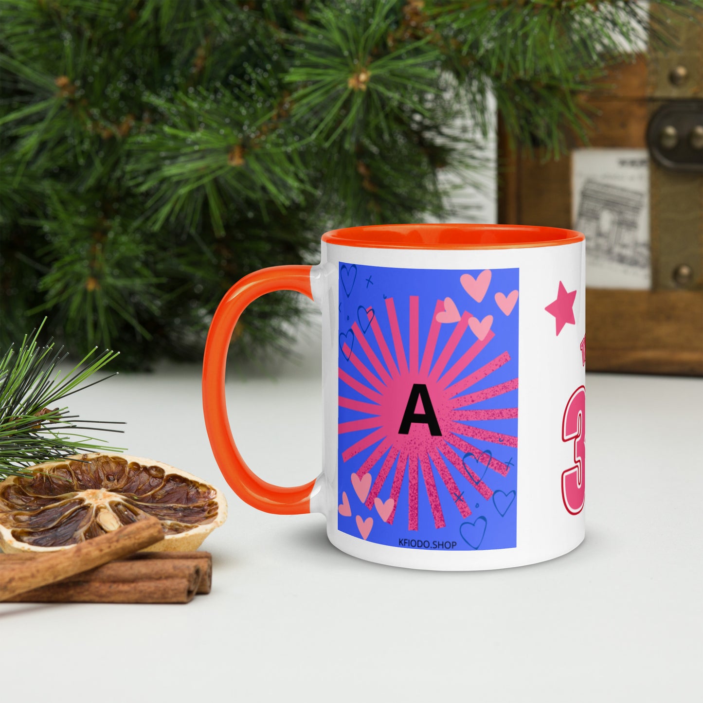 Mug *A* à Intérieur Coloré