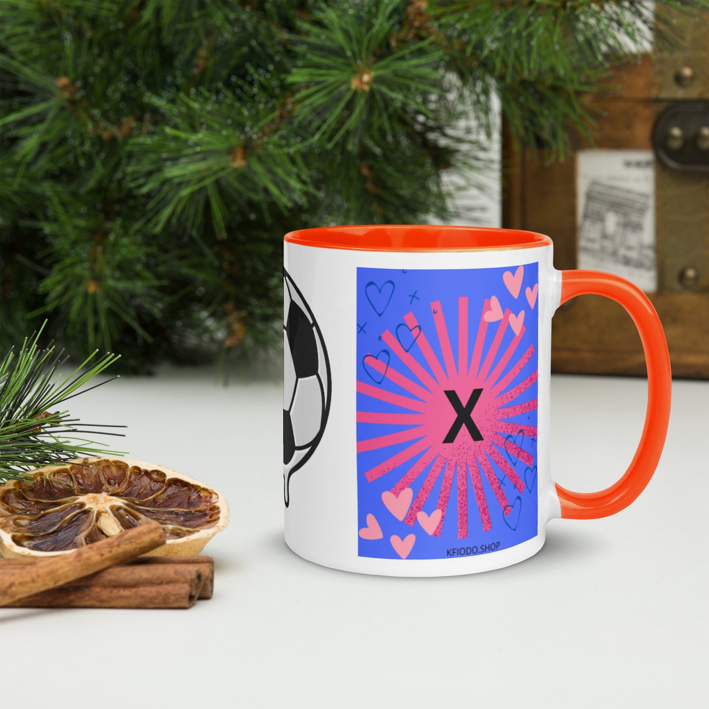 Mug *X* à Intérieur Coloré