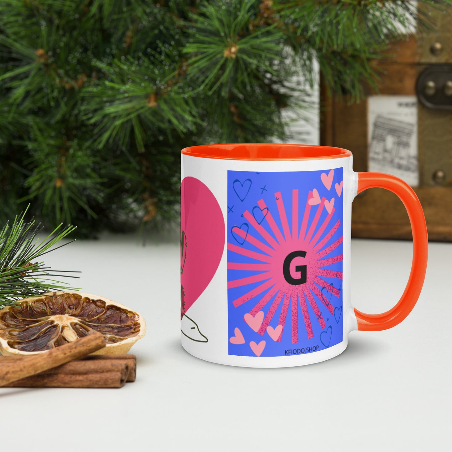 Mug *G* à Intérieur Coloré