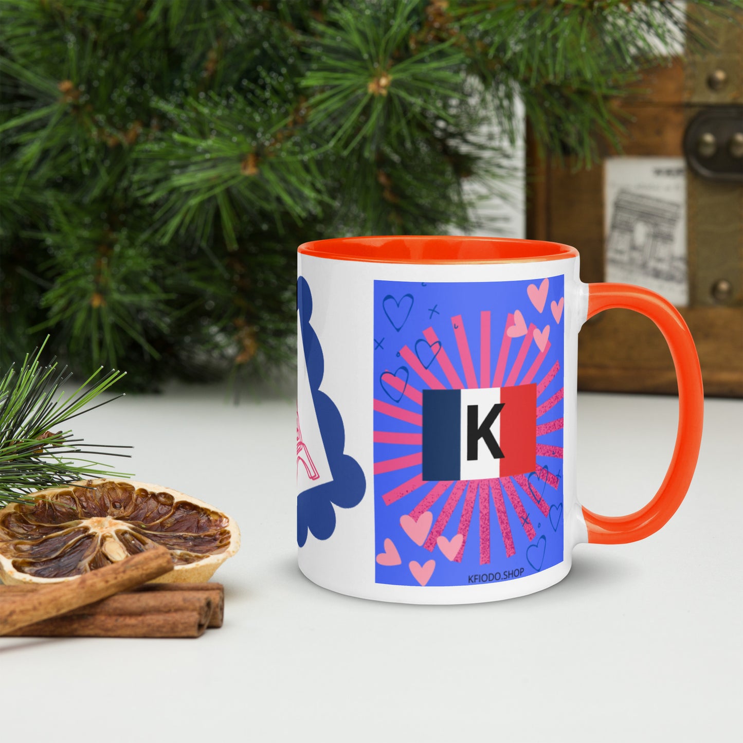 Mug *FRANCE* à Intérieur Coloré