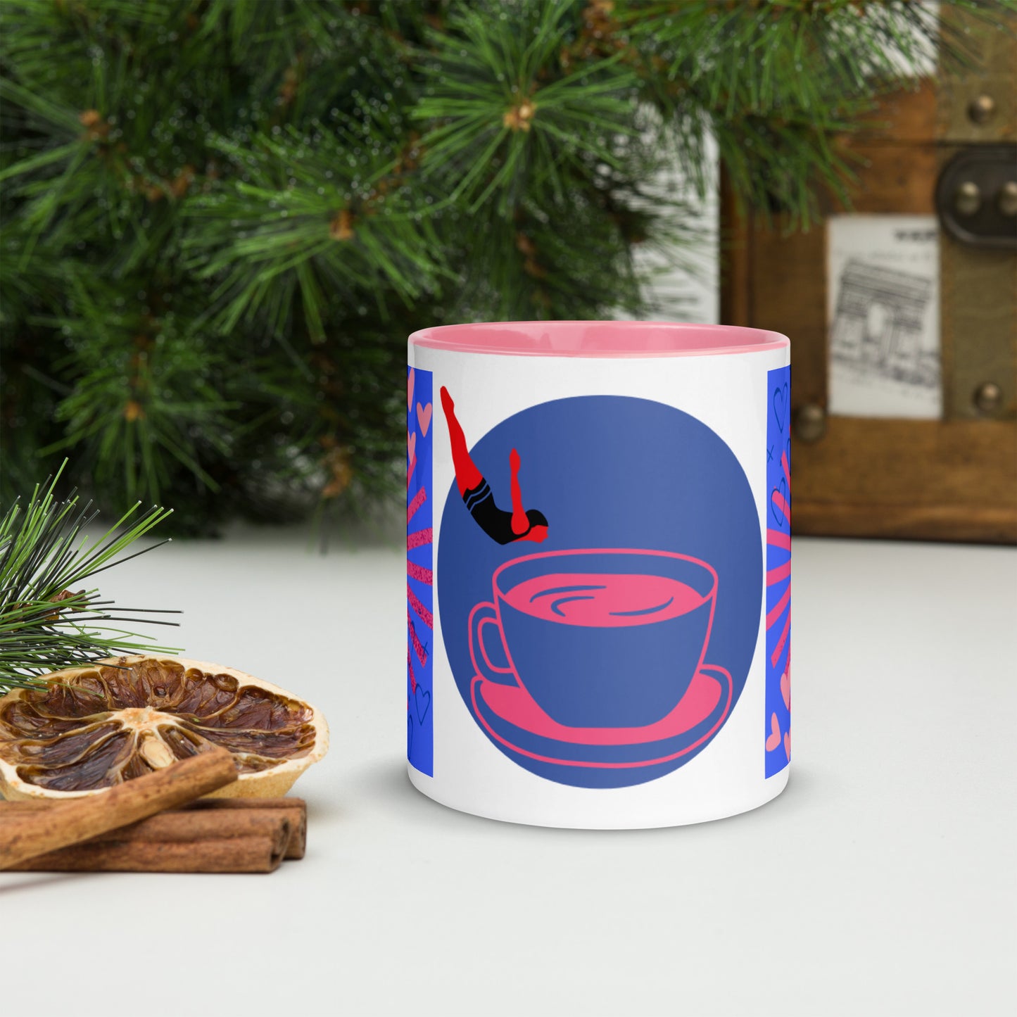 Mug *L* à Intérieur Coloré