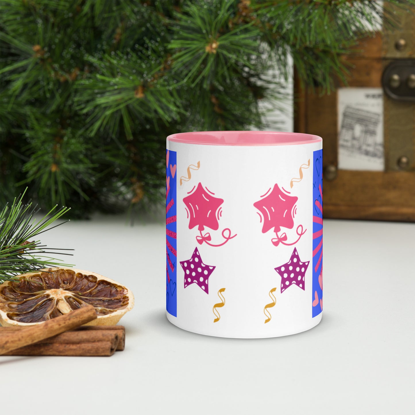Mug *K* à Intérieur Coloré