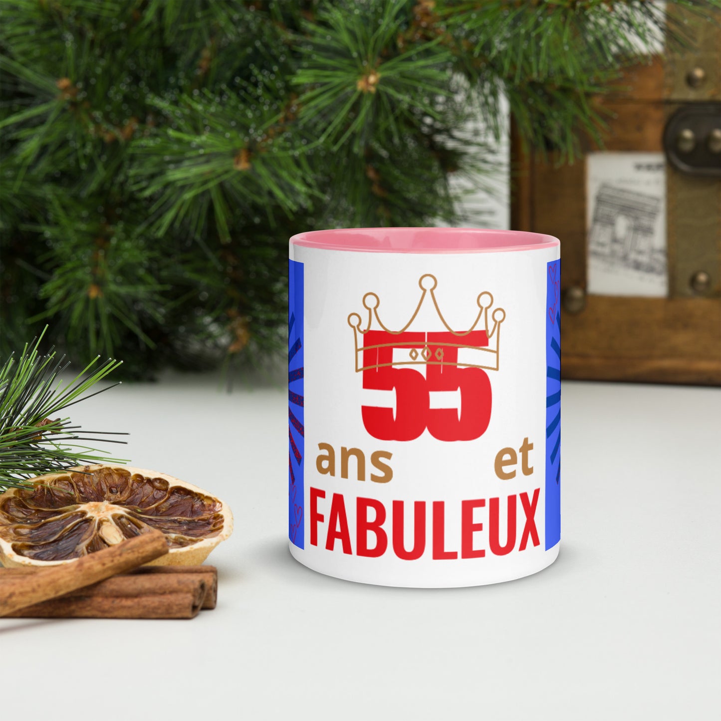 Mug *J à Intérieur Coloré