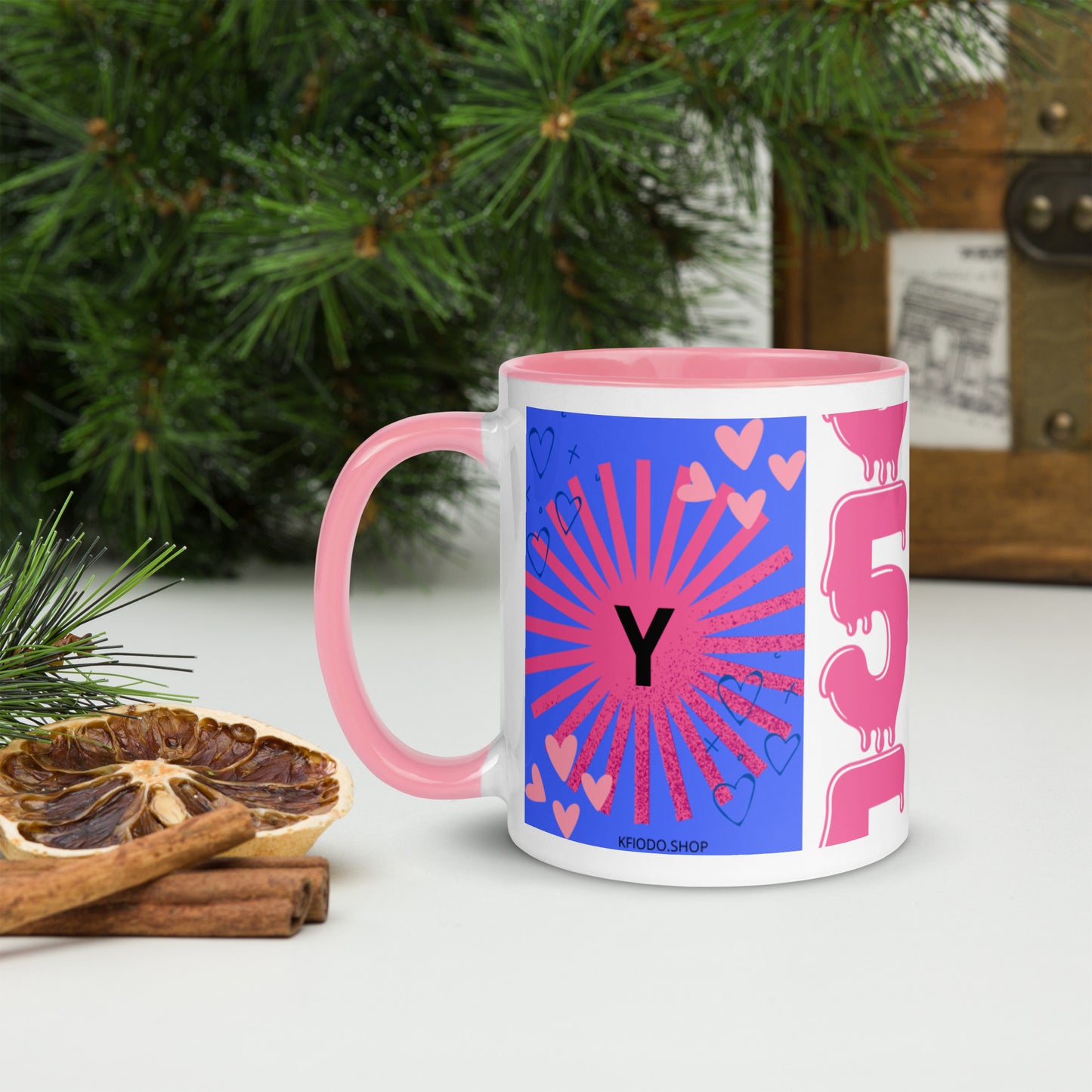 Mug *Y* à Intérieur Coloré
