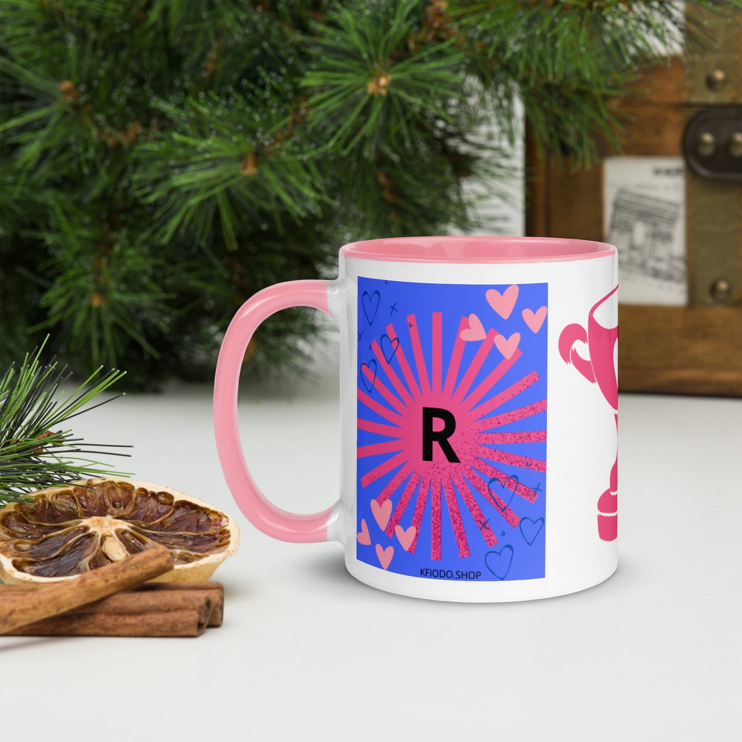 Mug *R* à Intérieur Coloré