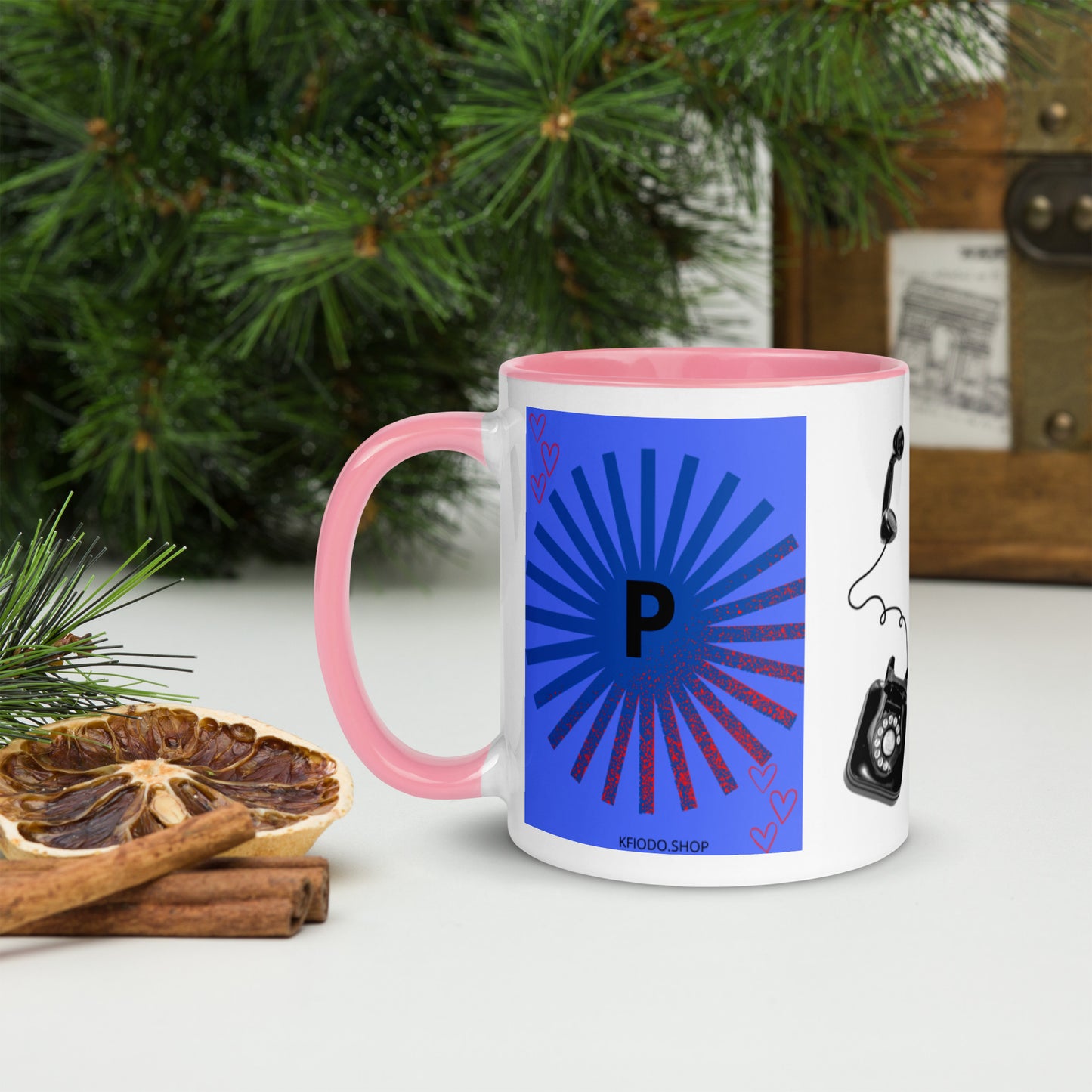 Mug *P à Intérieur Coloré