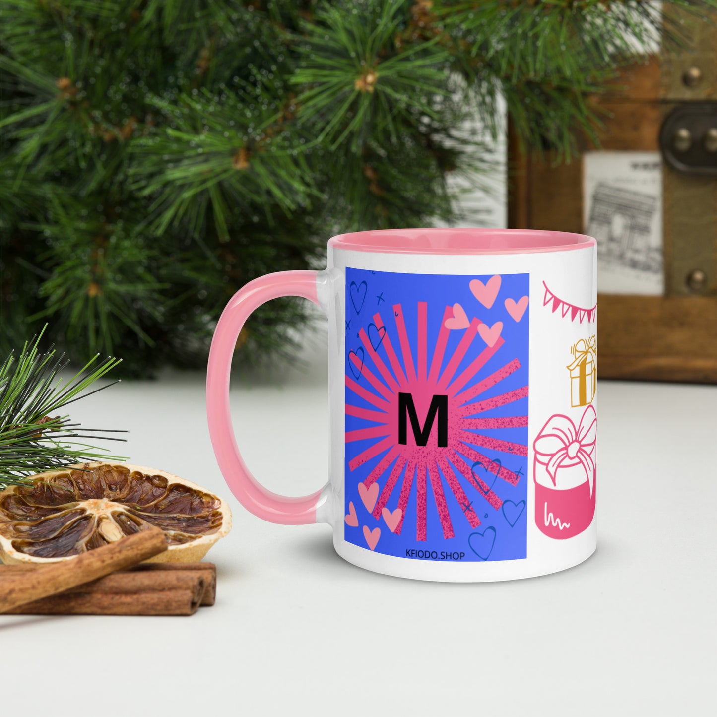 Mug *M* à Intérieur Coloré