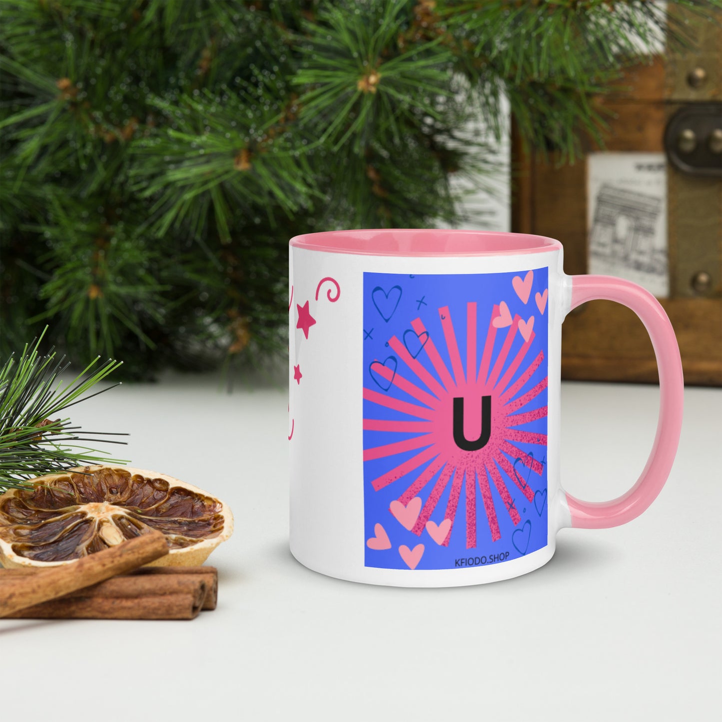 Mug *U* à Intérieur Coloré