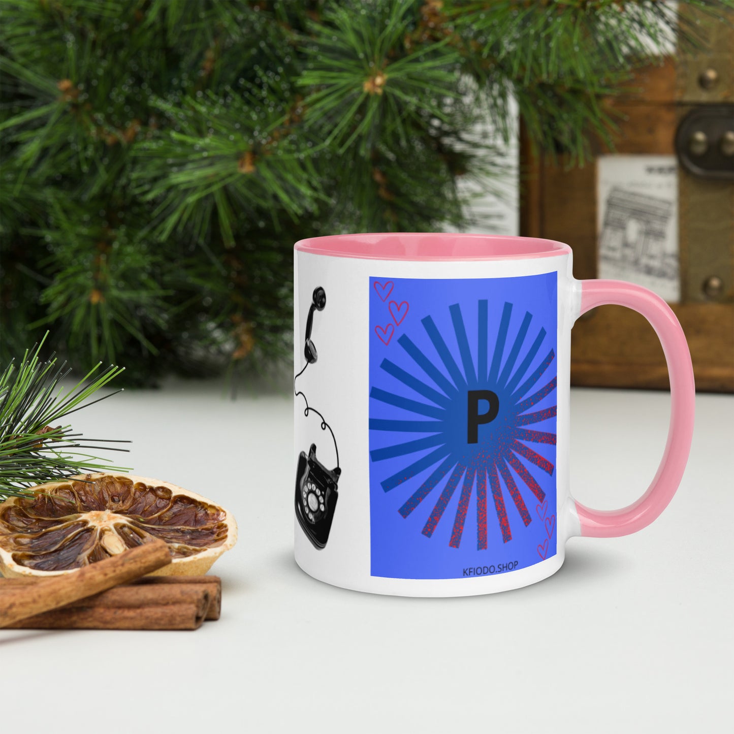 Mug *P à Intérieur Coloré