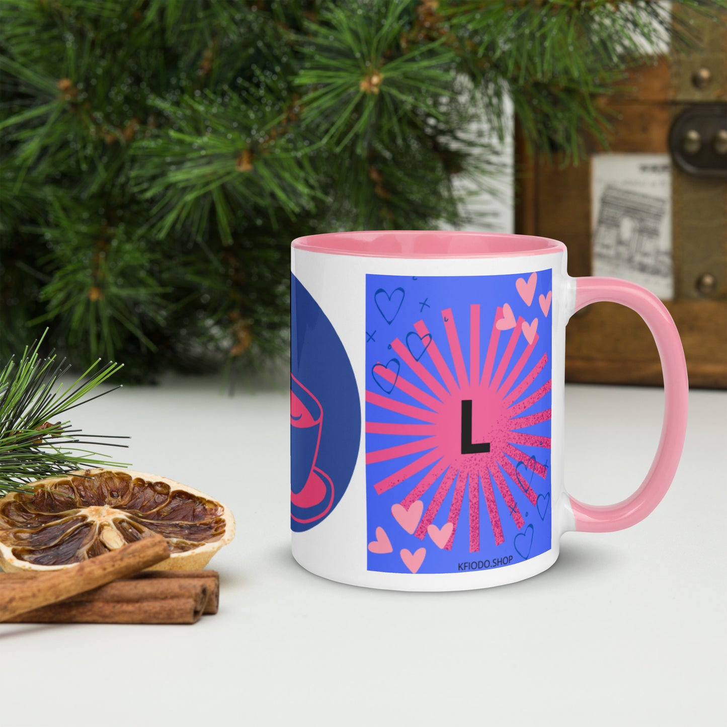 Mug *L* à Intérieur Coloré