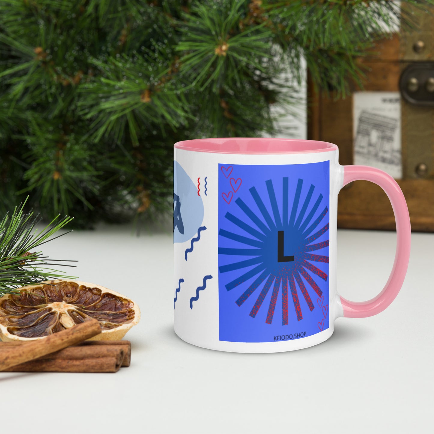 Mug *L à Intérieur Coloré