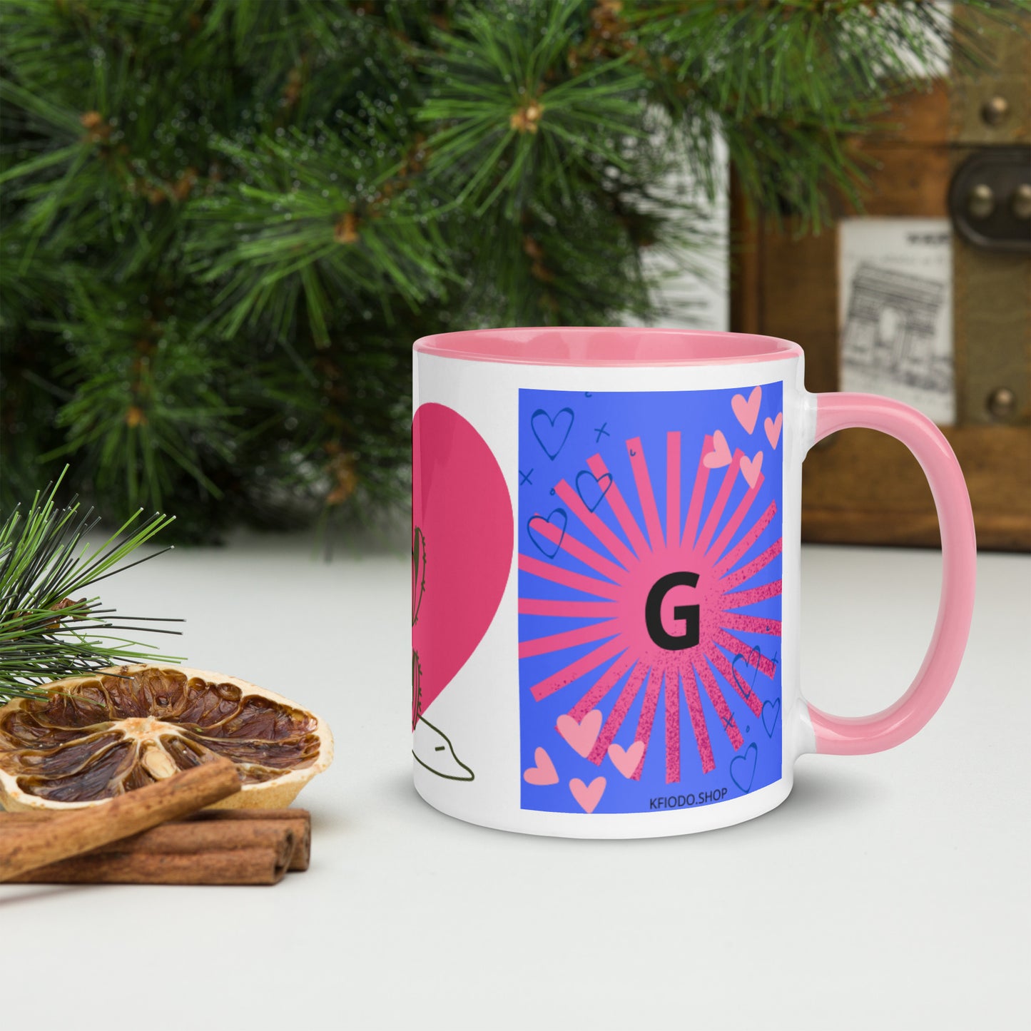 Mug *G* à Intérieur Coloré