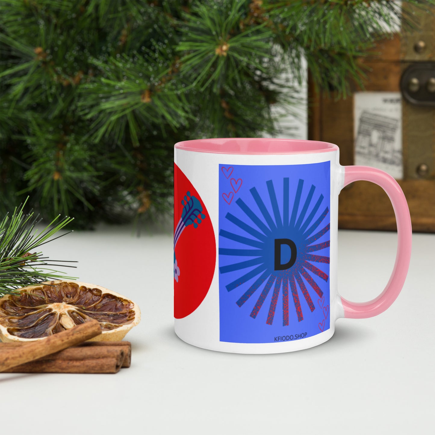 Mug *D à Intérieur Coloré