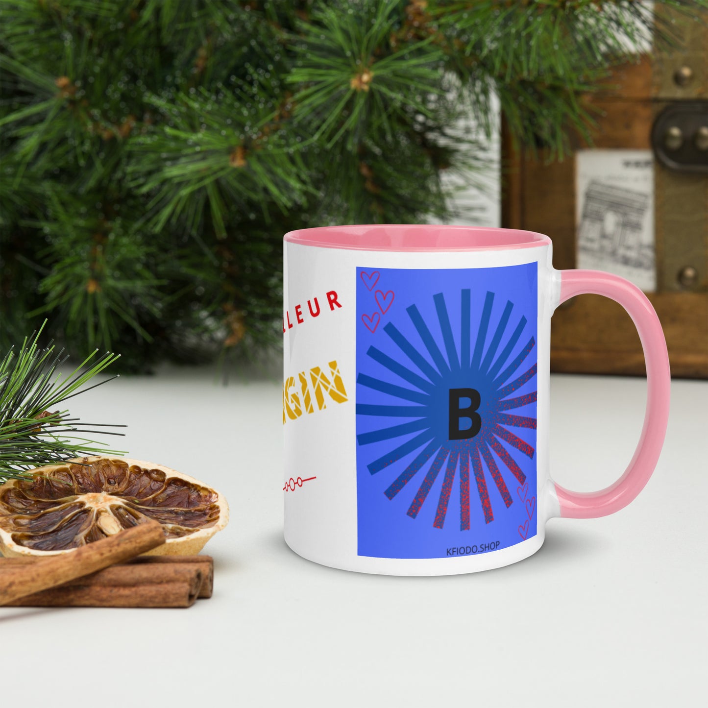 Mug *B à Intérieur Coloré