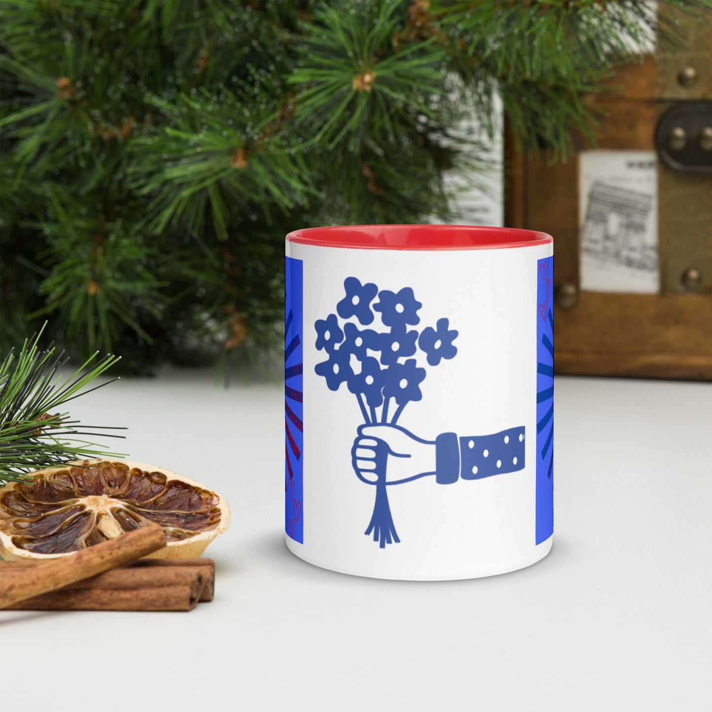 Mug *X à Intérieur Coloré