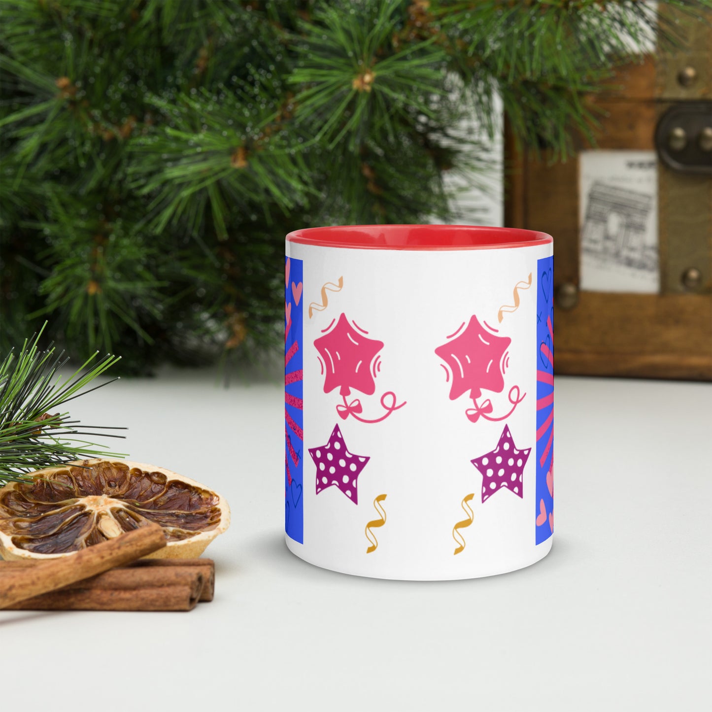 Mug *K* à Intérieur Coloré
