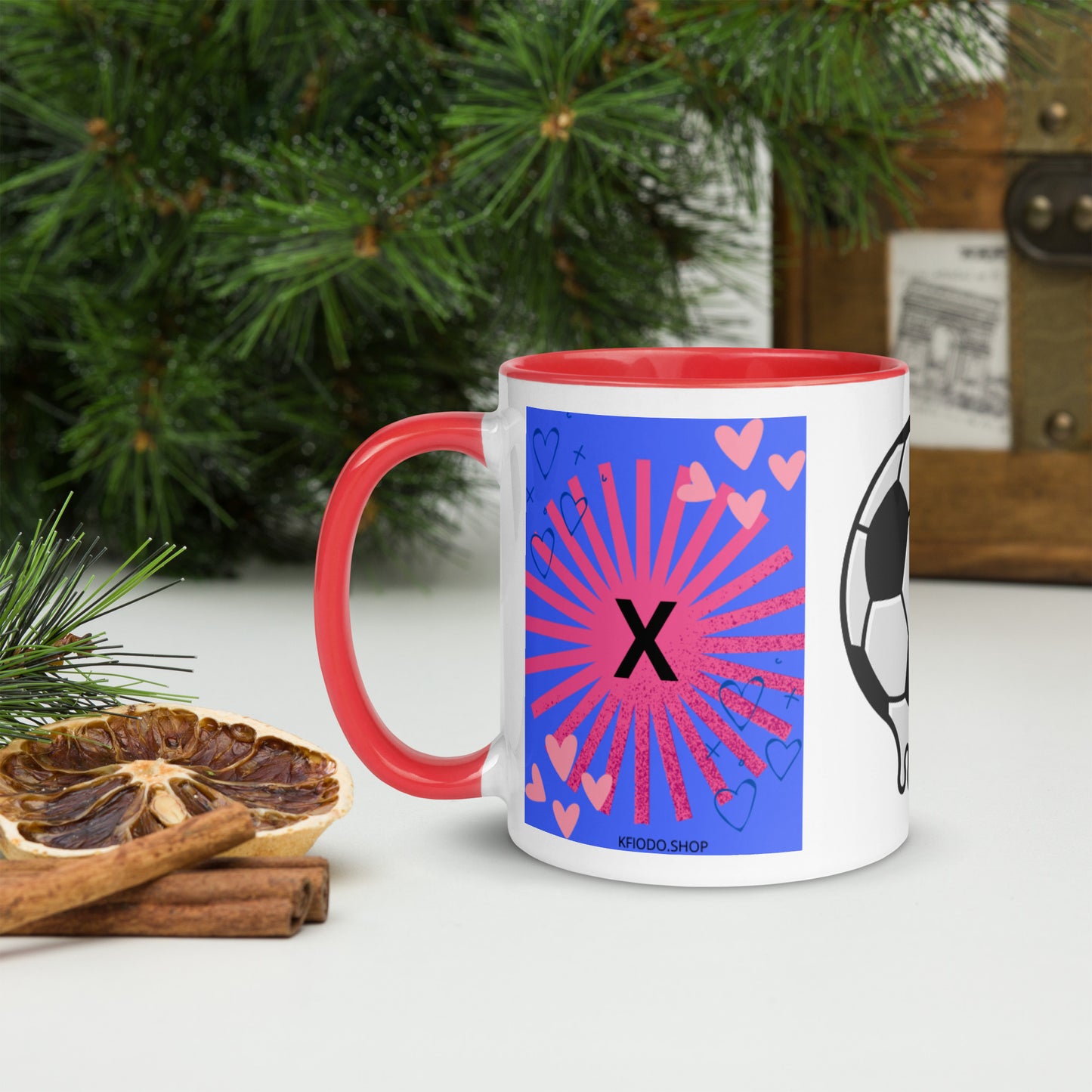 Mug *X* à Intérieur Coloré