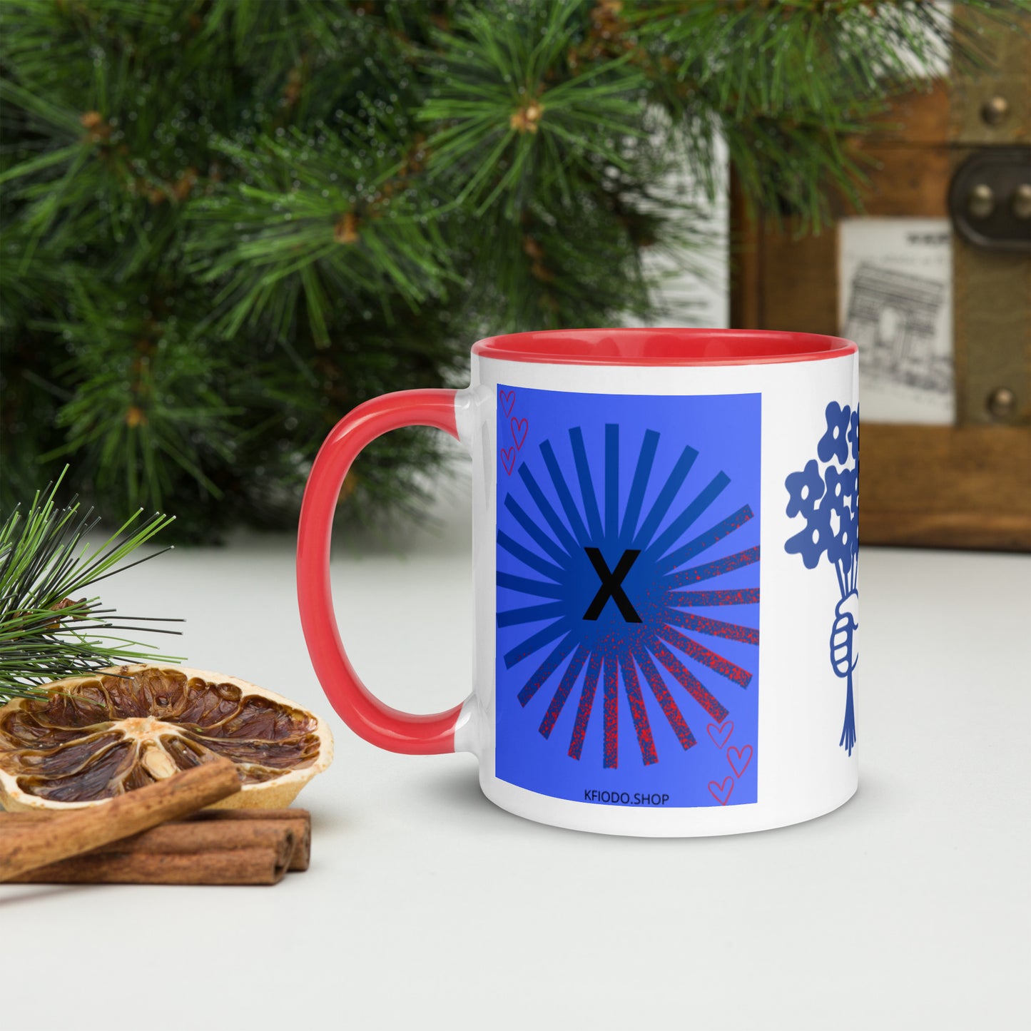 Mug *X à Intérieur Coloré