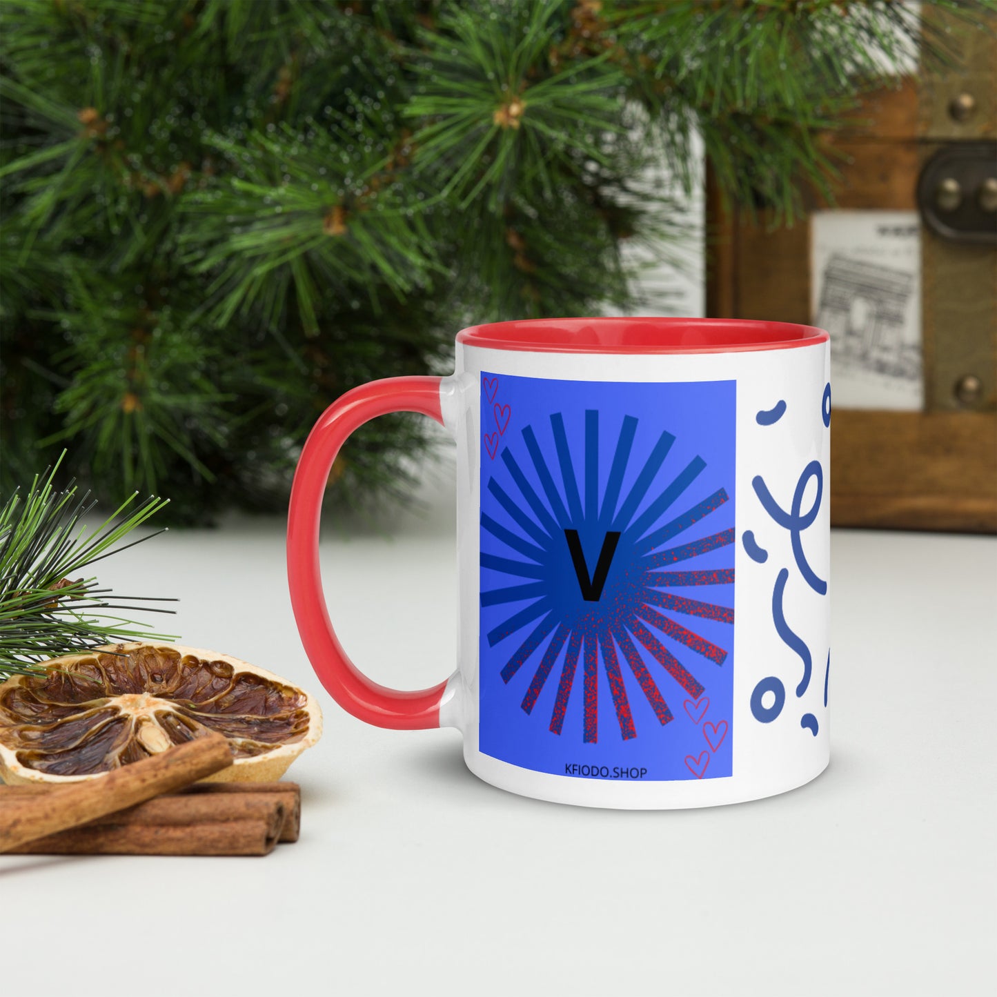 Mug *V à Intérieur Coloré