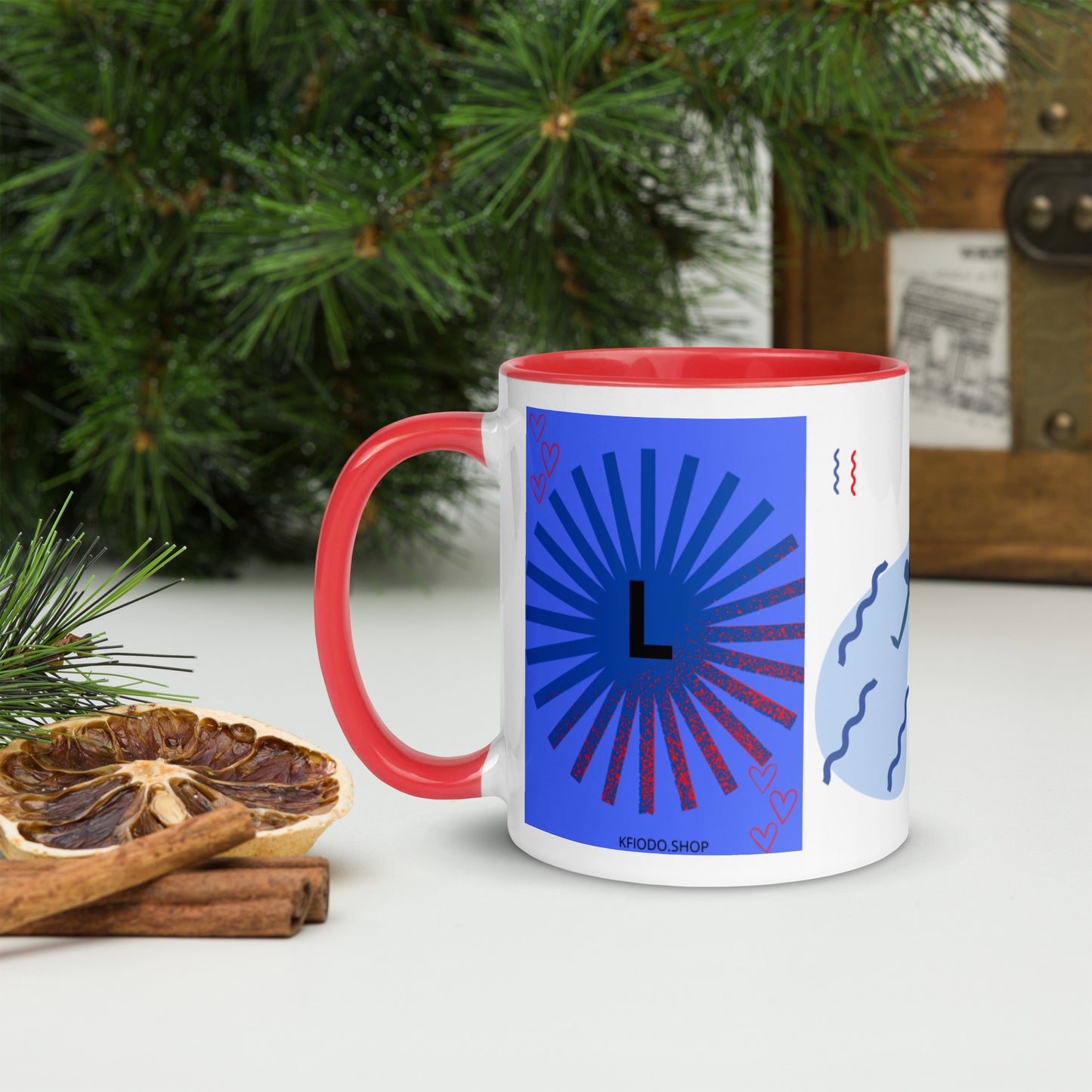 Mug *L à Intérieur Coloré