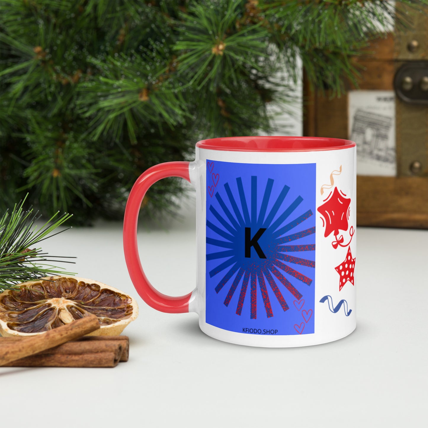 Mug *K à Intérieur Coloré