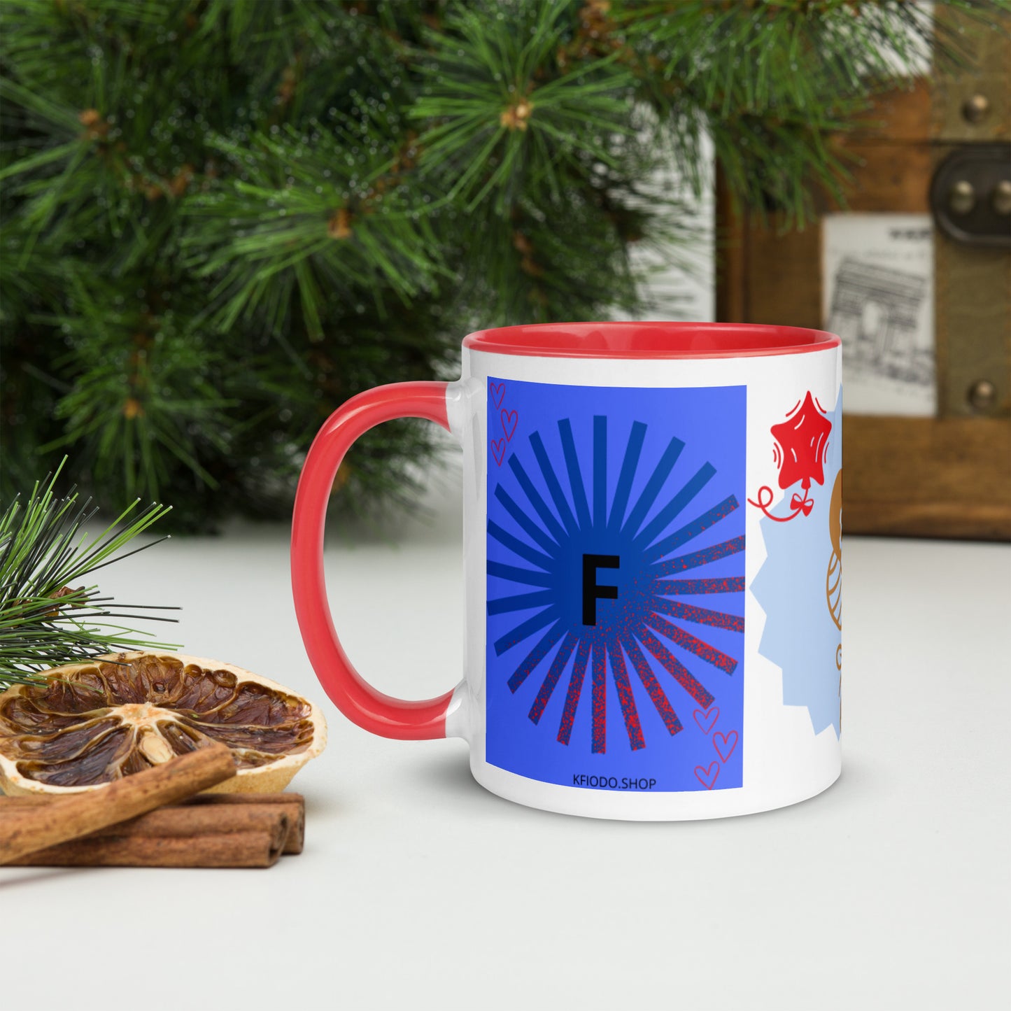 Mug *F à Intérieur Coloré