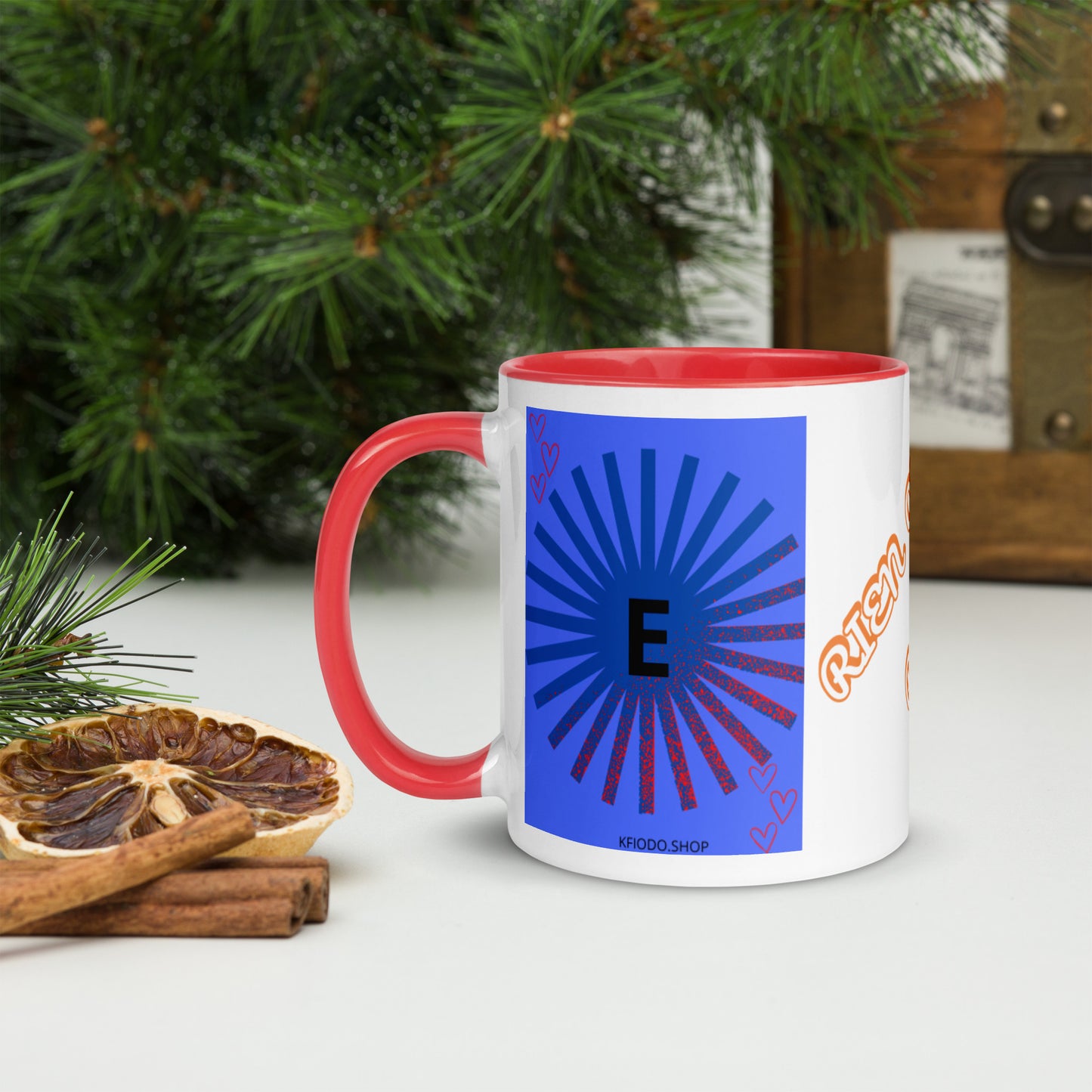 Mug *E à Intérieur Coloré