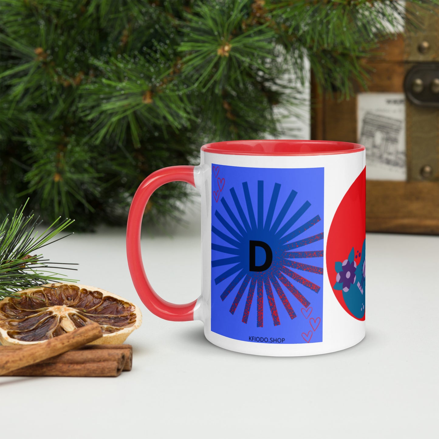 Mug *D à Intérieur Coloré