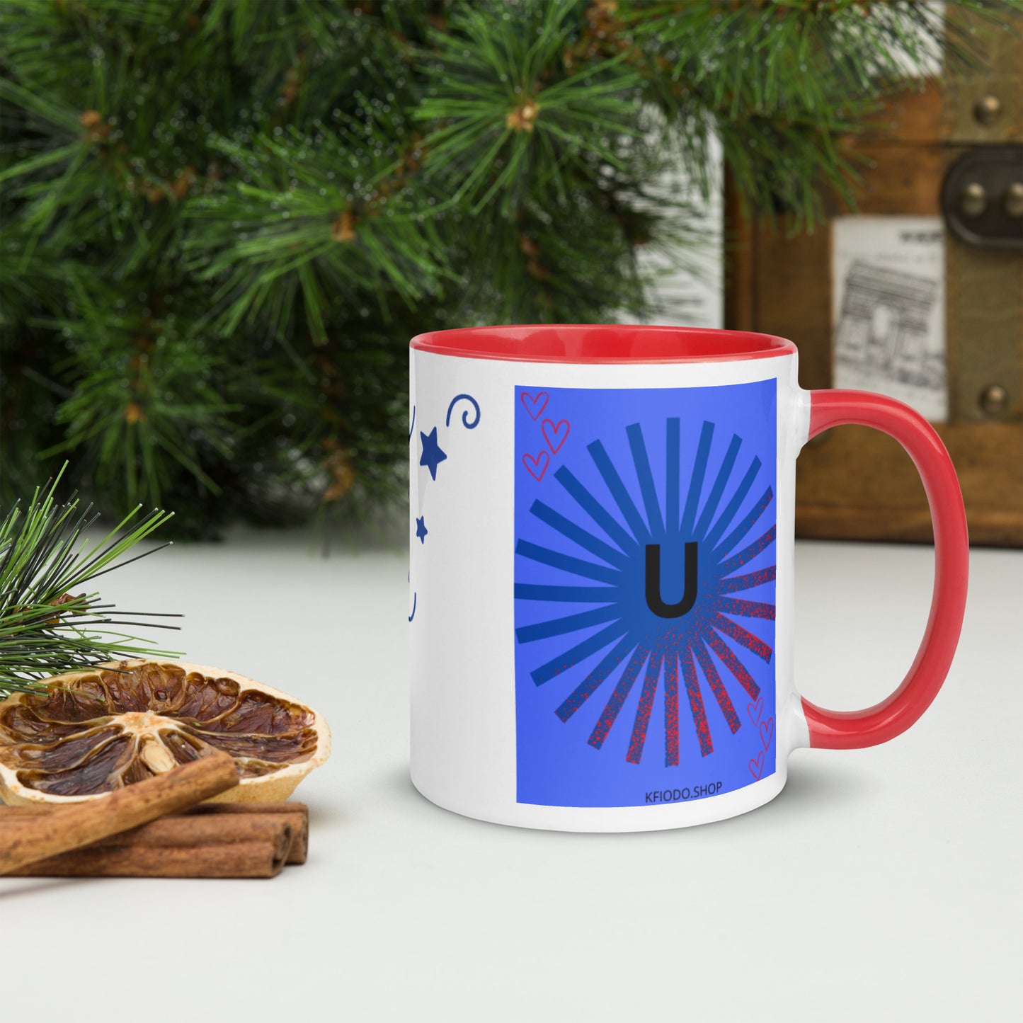 Mug *U à Intérieur Coloré