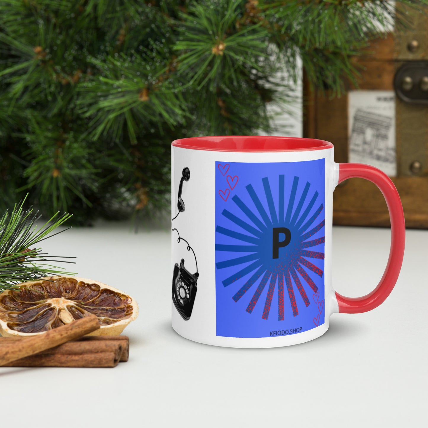 Mug *P à Intérieur Coloré