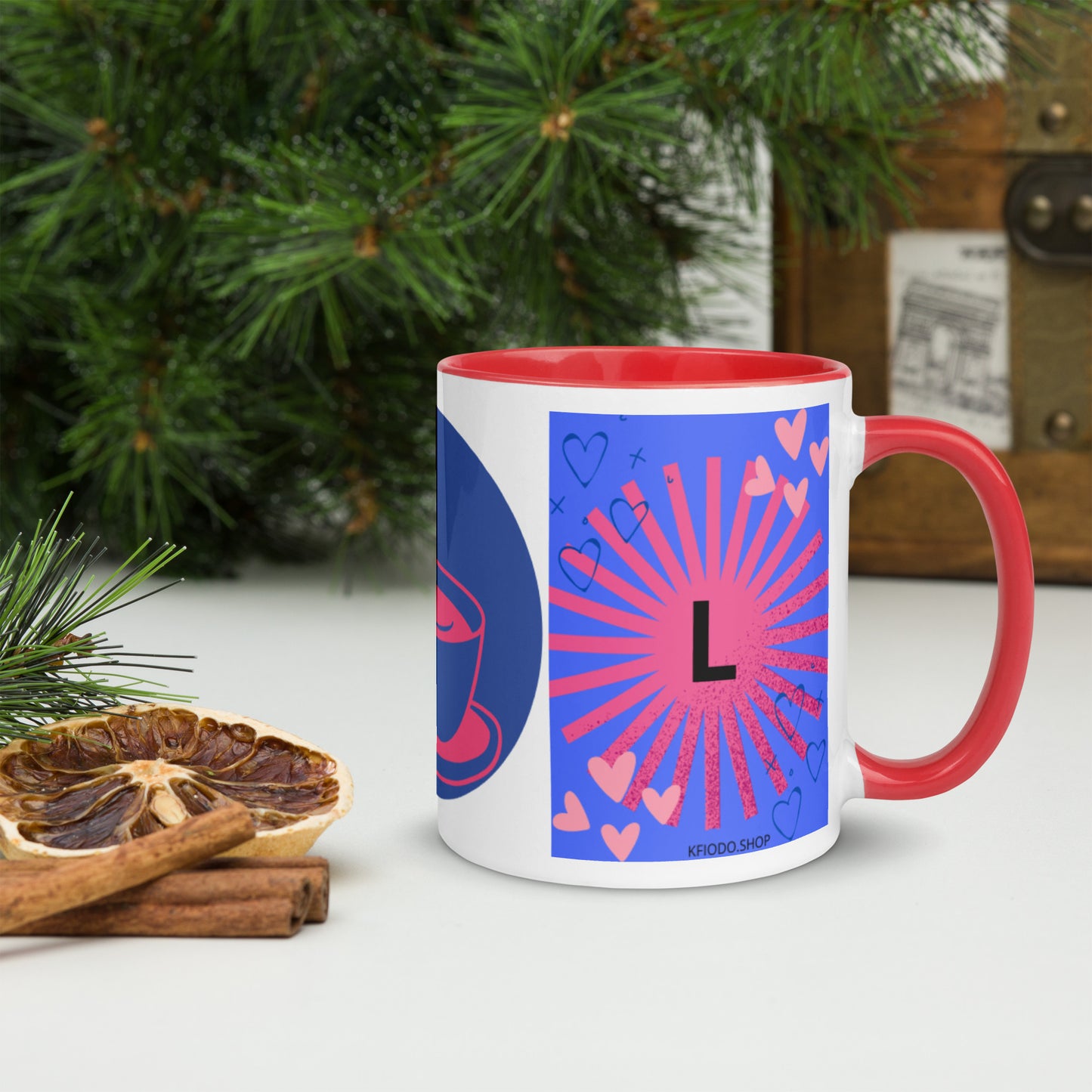 Mug *L* à Intérieur Coloré