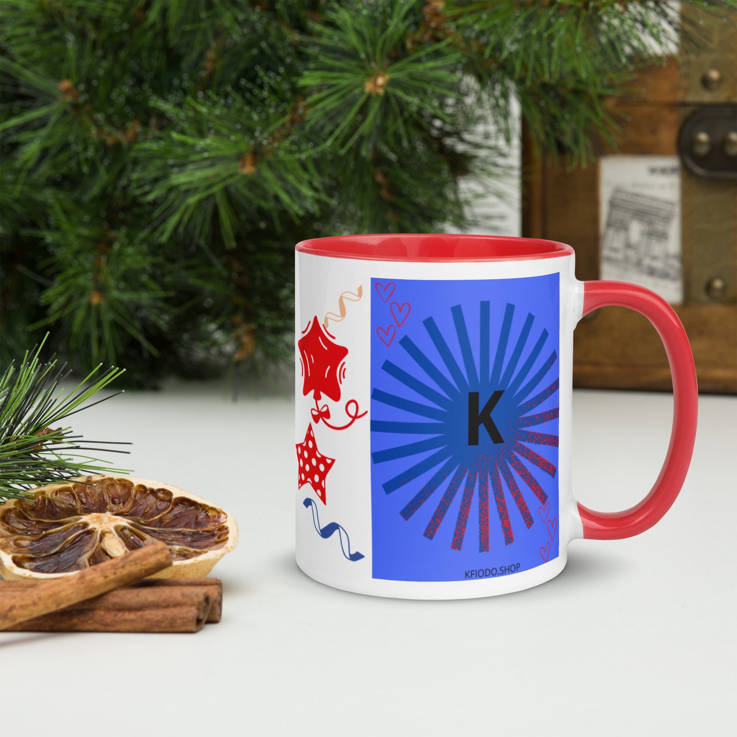 Mug *K à Intérieur Coloré