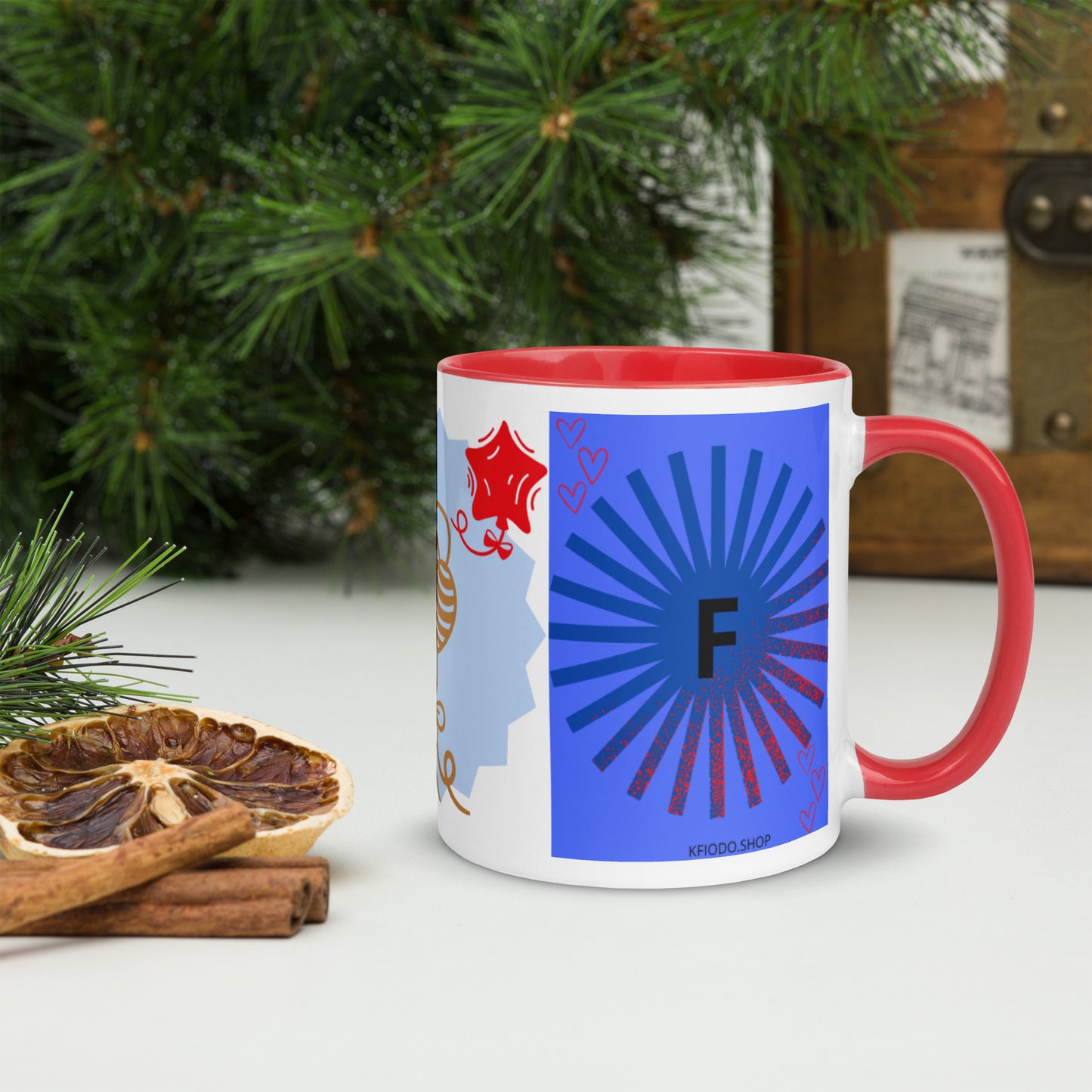 Mug *F à Intérieur Coloré