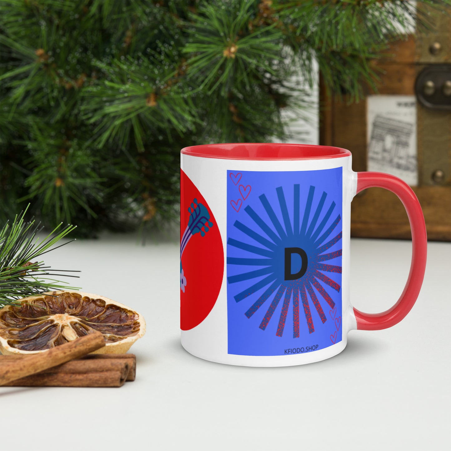 Mug *D à Intérieur Coloré