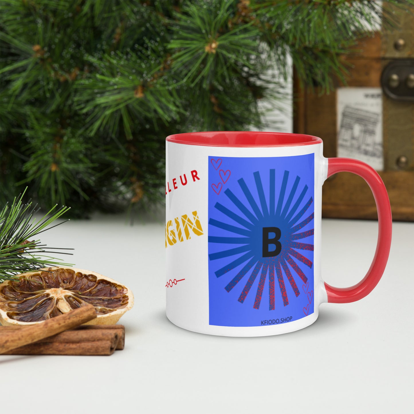 Mug *B à Intérieur Coloré