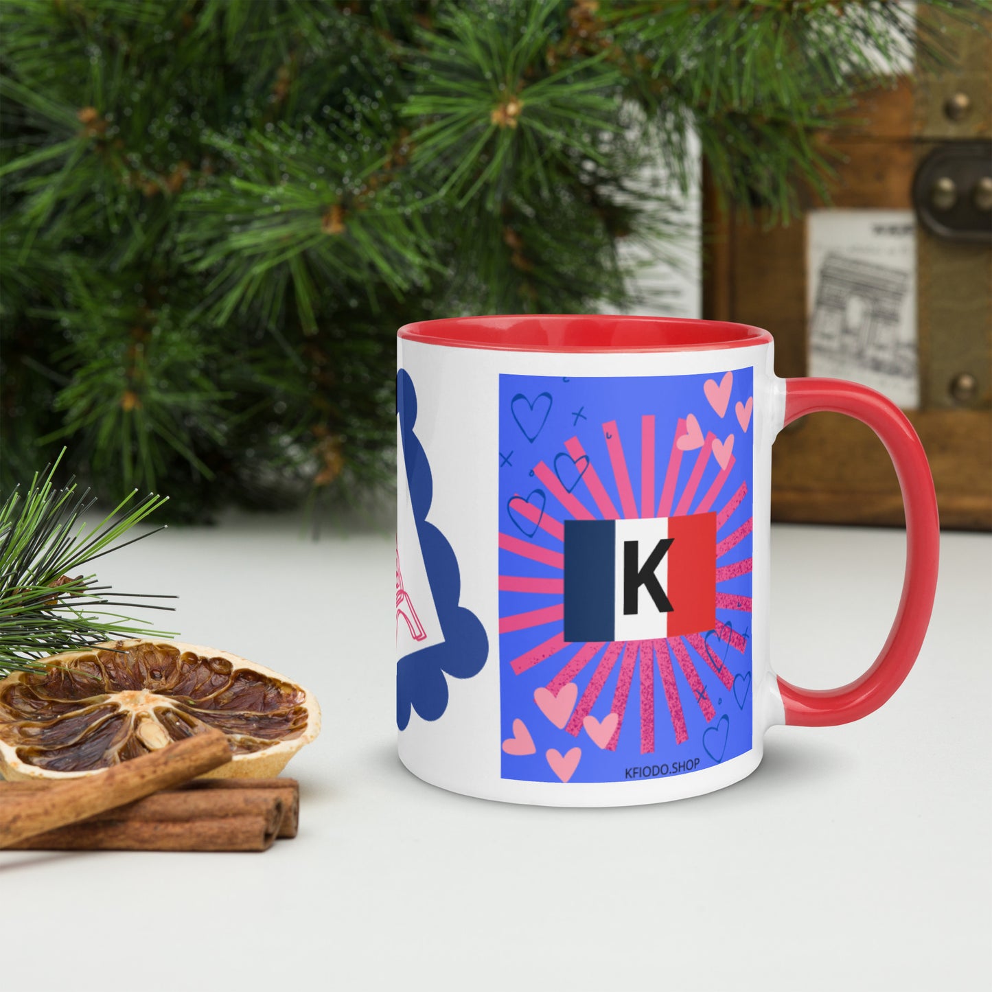 Mug *FRANCE* à Intérieur Coloré