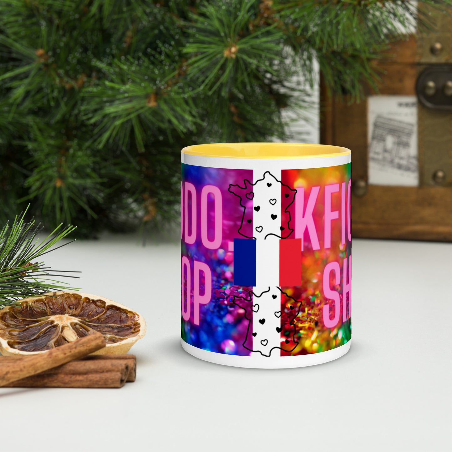 Mug à Intérieur Coloré.FRANCE