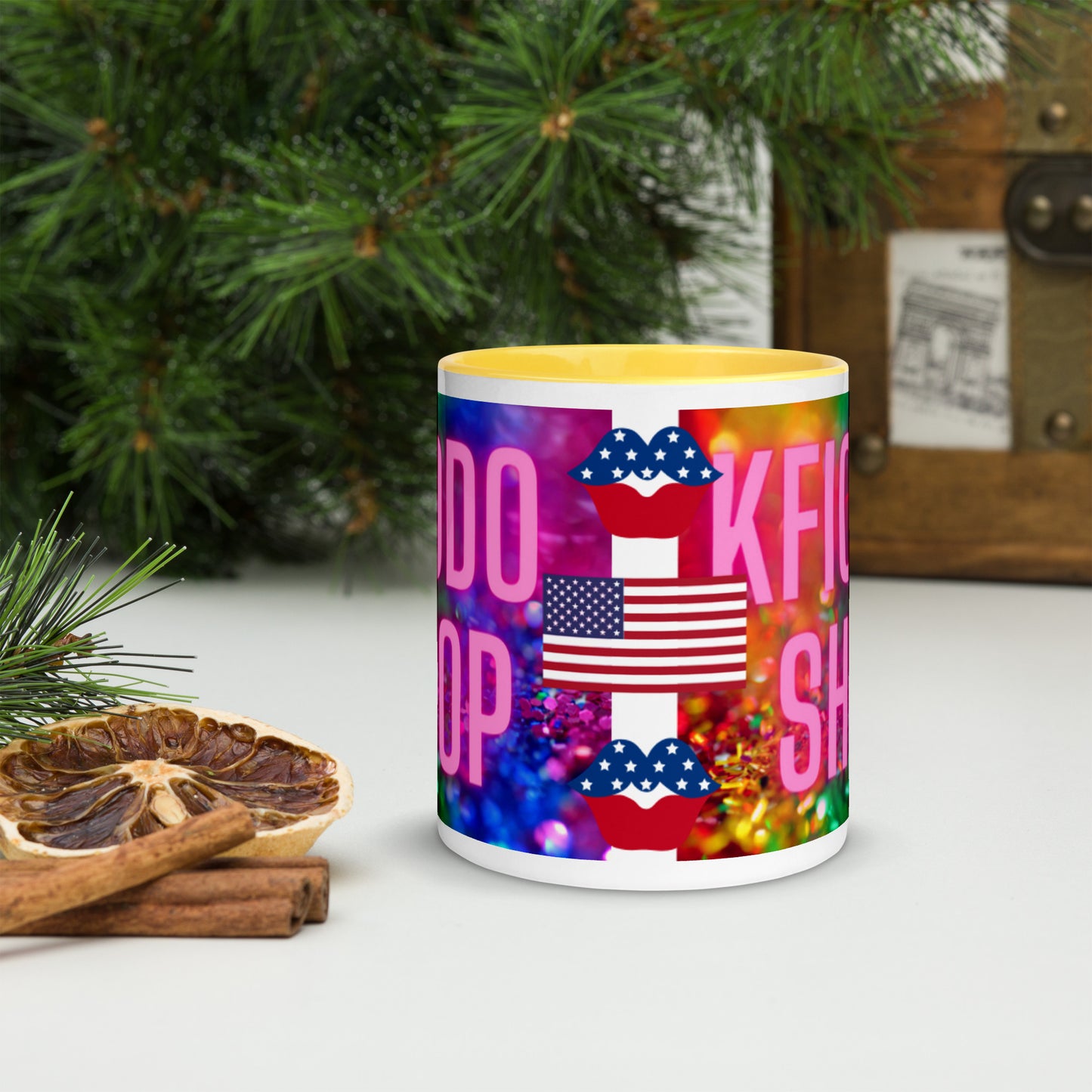 Mug à Intérieur Coloré.USA