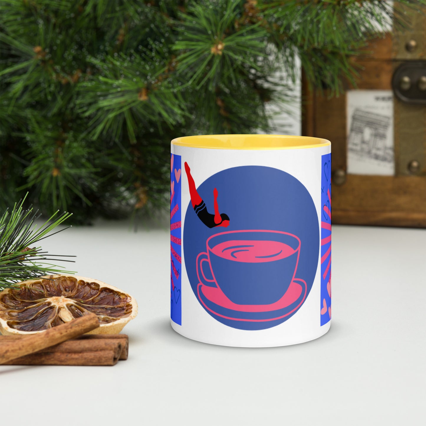 Mug *L* à Intérieur Coloré