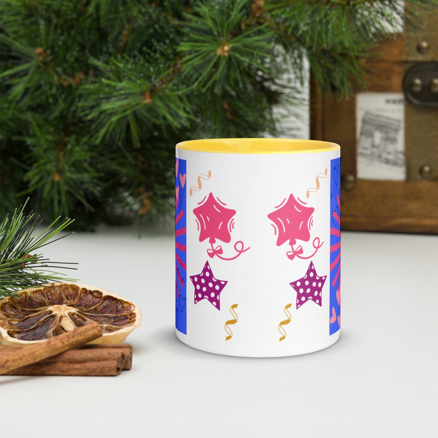 Mug *K* à Intérieur Coloré