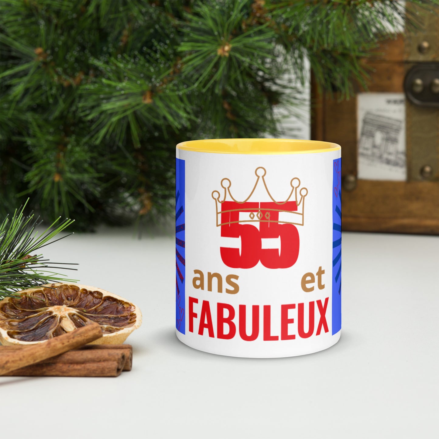 Mug *J à Intérieur Coloré