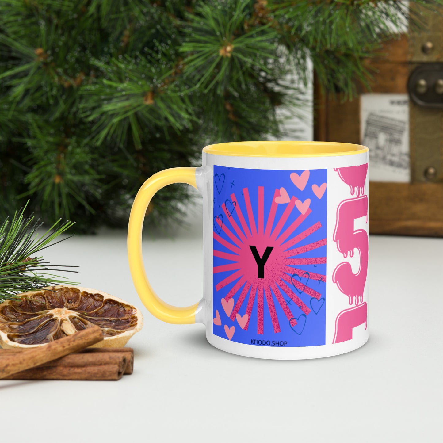 Mug *Y* à Intérieur Coloré