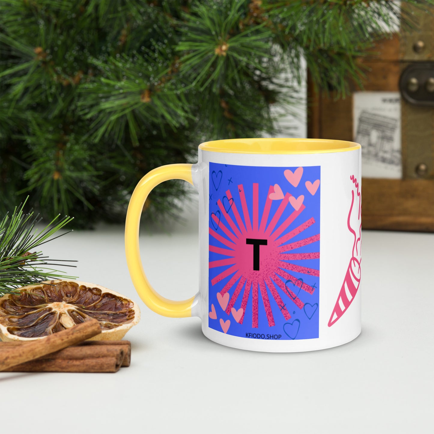 Mug *T* à Intérieur Coloré