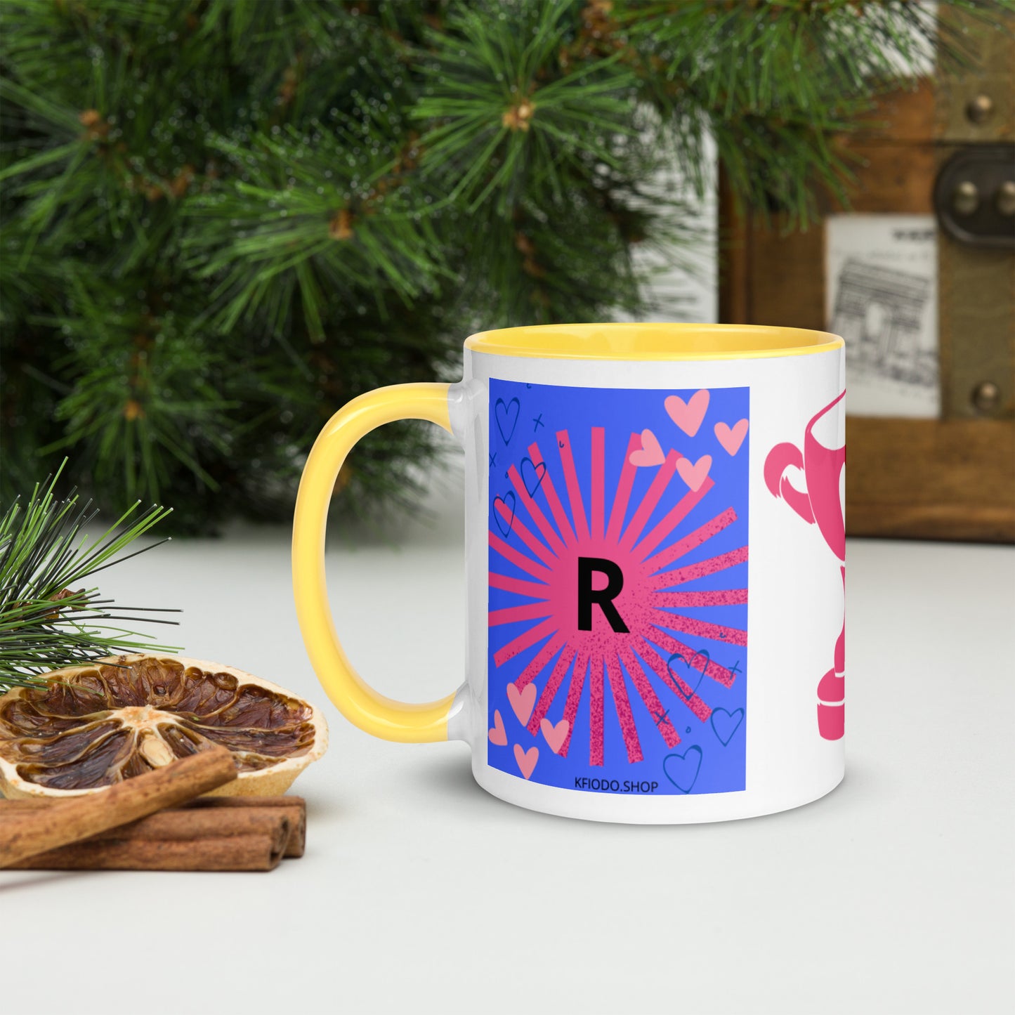 Mug *R* à Intérieur Coloré