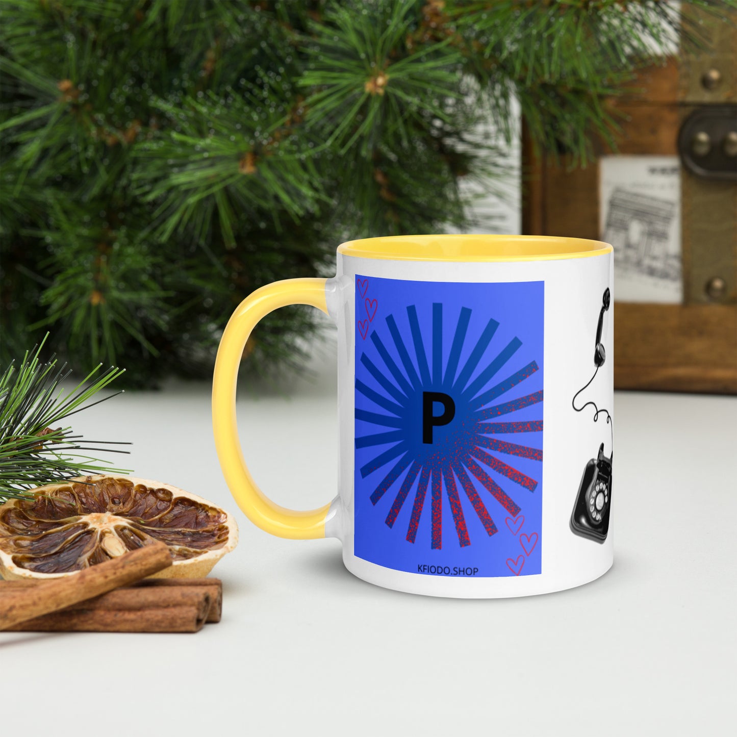 Mug *P à Intérieur Coloré