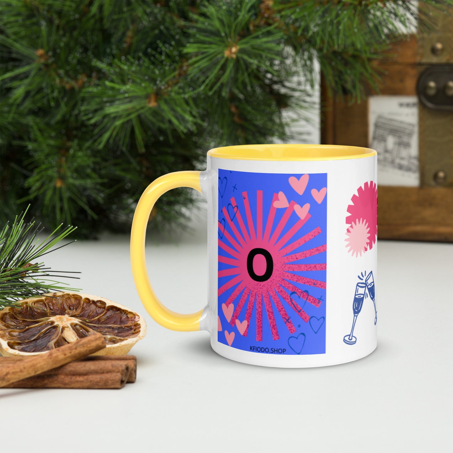 Mug *O* à Intérieur Coloré