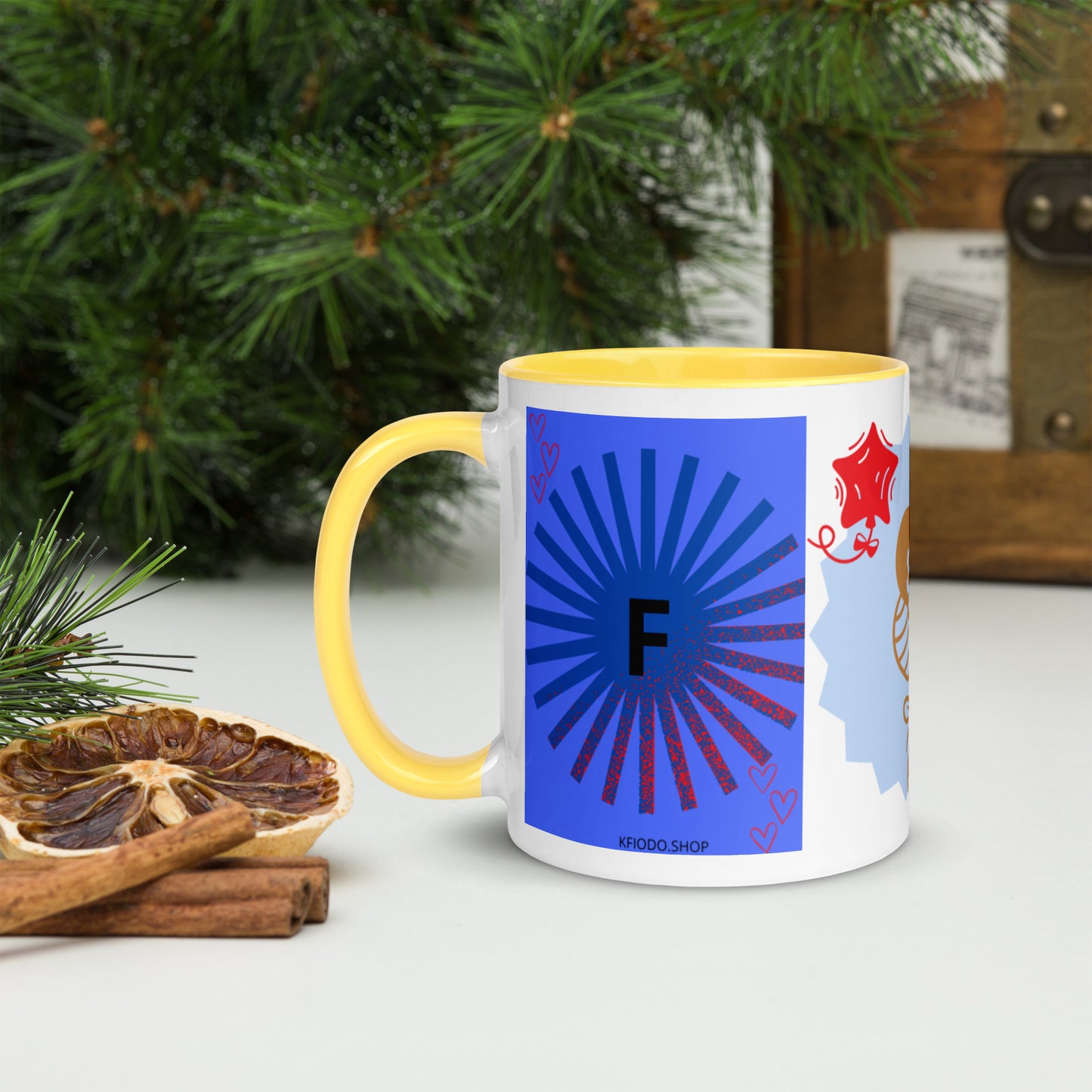 Mug *F à Intérieur Coloré