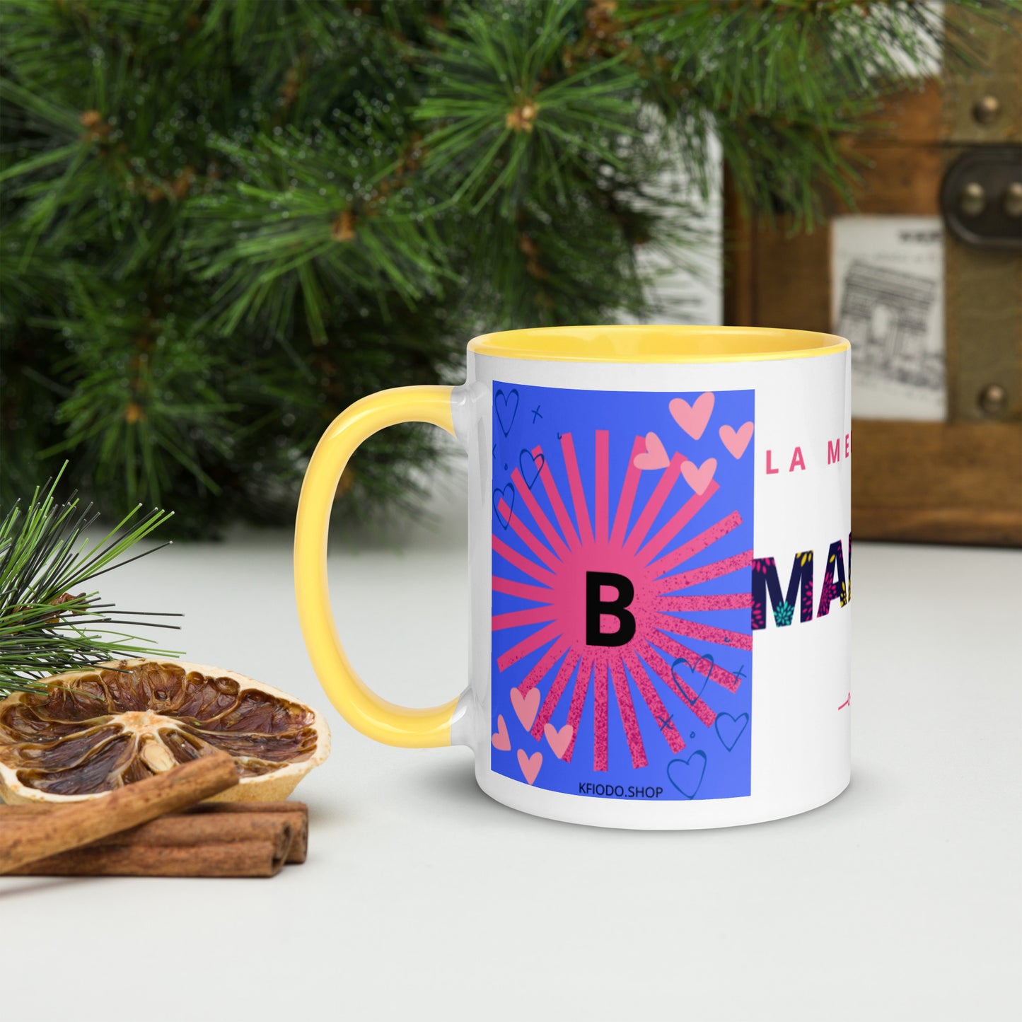 Mug *B* à Intérieur Coloré