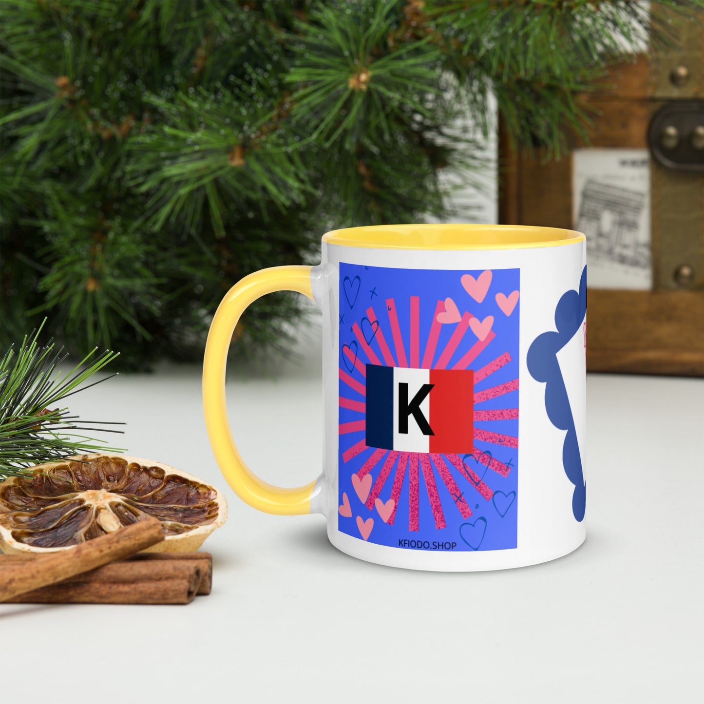 Mug *FRANCE* à Intérieur Coloré