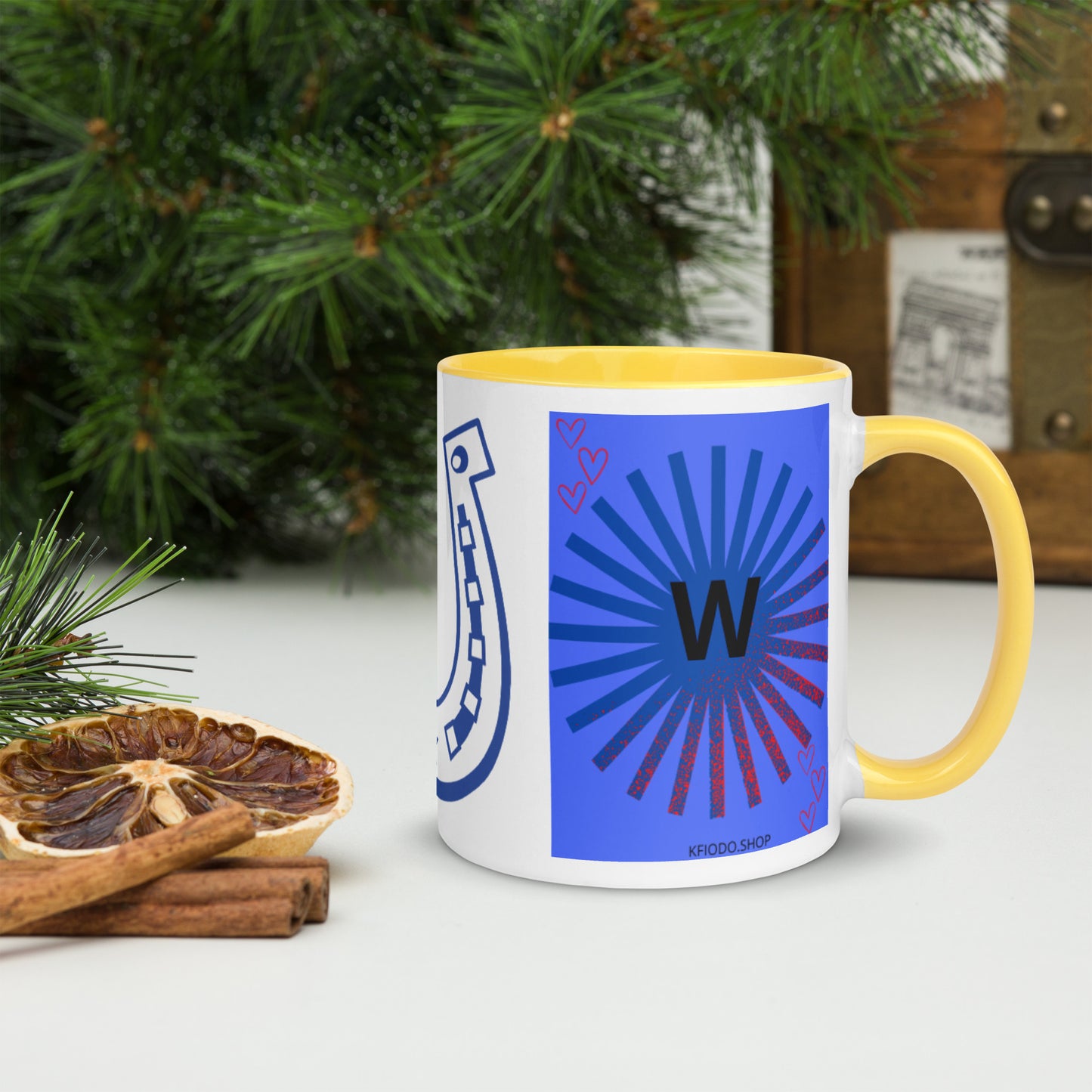 Mug *W à Intérieur Coloré